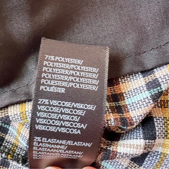 Liverpool Los Angeles Boyfriend Blazer Plaid Open Front Relax Pockets Women's L - Picture 8 of 15